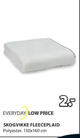 Jysk Skogvikke fleeceplaid aanbieding