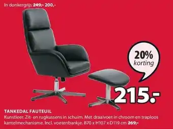 Jysk Tankedal fauteuil aanbieding