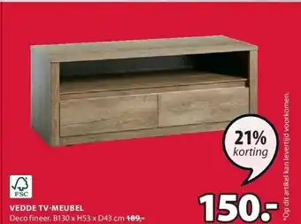 Jysk Vedde tv-meubel aanbieding