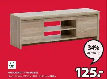 Jysk Haslund tv-meubel aanbieding