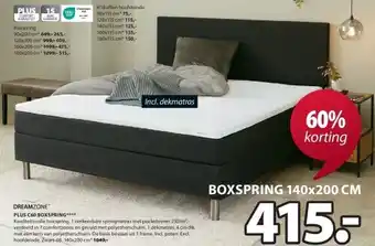 Jysk Plus c60 boxspring aanbieding