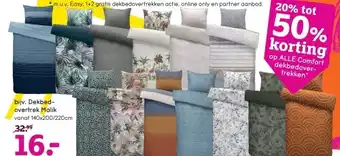 Leen Bakker Dekbedovertrek malik aanbieding