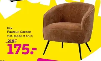 Leen Bakker Fauteuil carlton aanbieding
