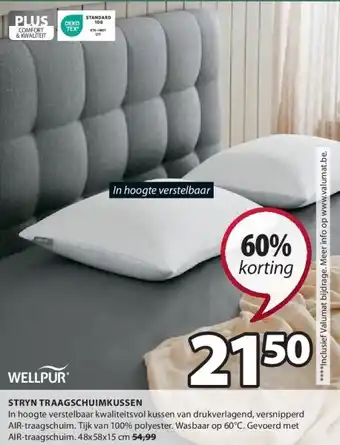 Jysk Stryn traagschuimkussen aanbieding