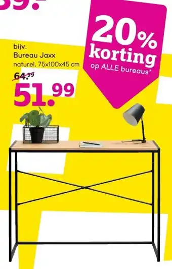 Leen Bakker Bureau jaxx aanbieding