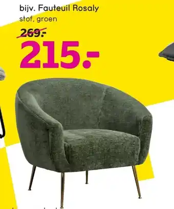 Leen Bakker Fauteuil rosaly aanbieding