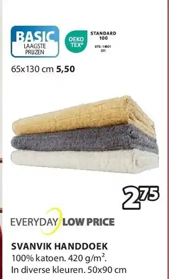Jysk Svanvik handdoek aanbieding