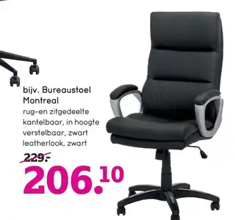 Leen Bakker Bureaustoel montreal aanbieding
