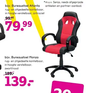 Leen Bakker Bureaustoel monza aanbieding