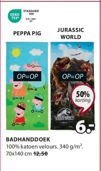 Jysk Badhanddoek aanbieding