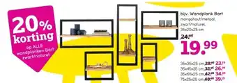 Leen Bakker Wandplank bart aanbieding