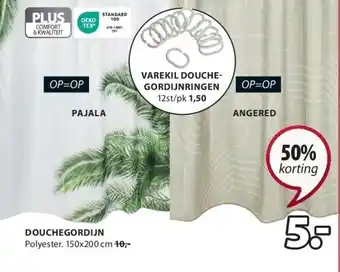 Jysk Douchegordijn aanbieding
