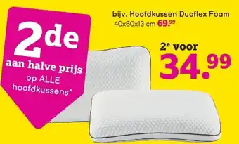 Leen Bakker Hoofdkussen duoflex foam aanbieding