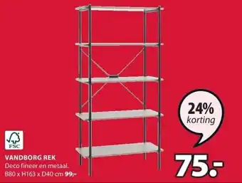 Jysk Vandborg rek aanbieding