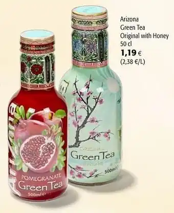 Colruyt Arizona green tea original with honey aanbieding