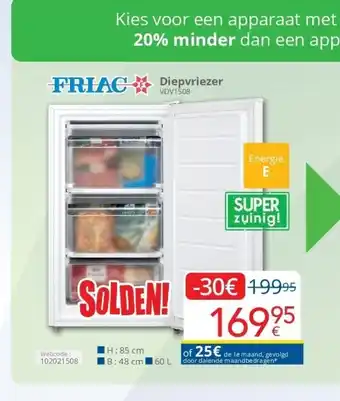 Eldi Diepvriezer aanbieding