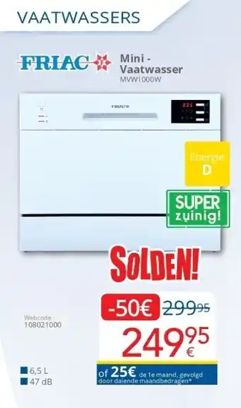 Eldi Mini - vaatwasser aanbieding