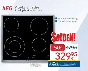 Eldi Vitrokeramische kookplaat aanbieding