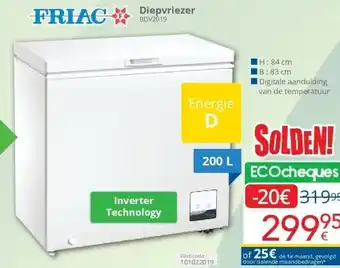 Eldi Diepvriezer aanbieding