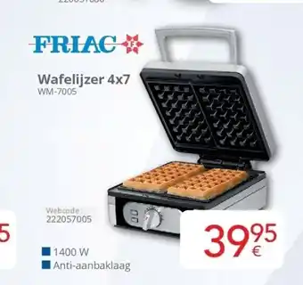 Eldi Wafelijzer 4x7 aanbieding
