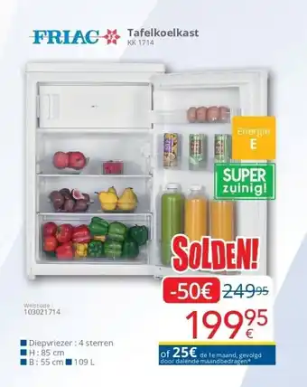 Eldi Tafelkoelkast aanbieding