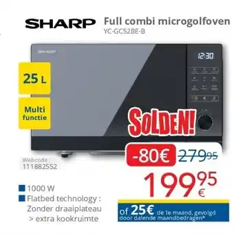 Eldi Full combi microgolfoven yc-gc52be-b aanbieding