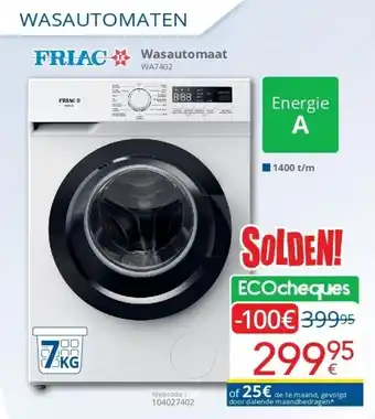 Eldi Wasautomaat aanbieding