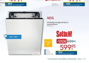 Eldi Volledig integreerbare vaatwasser aanbieding