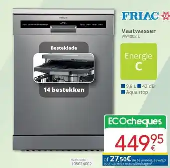 Eldi Vaatwasser aanbieding