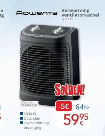 Verwarming ventilatorkachel