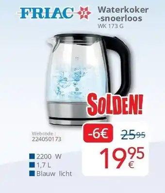 Eldi Waterkoker -snoerloos aanbieding