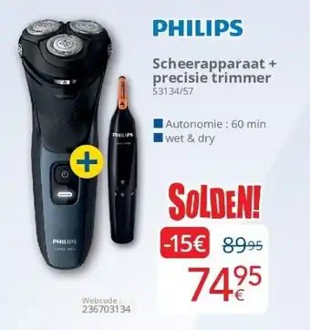 Eldi Scheerapparaat + precisie trimmer aanbieding