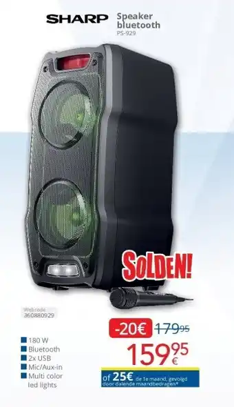 Eldi Speaker bluetooth aanbieding