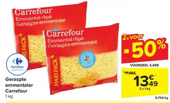 Geraspte emmentaler Carrefour 2 x 1kg
