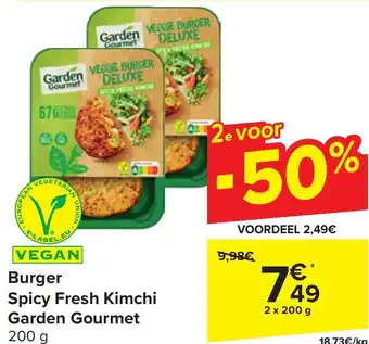 Garden Gourmet Burger Spicy Fresh Kimchi 2 x 200g