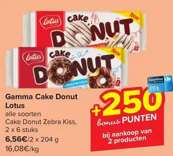 Carrefour Market Lotus Gamma Cake Donut aanbieding