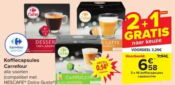 Carrefour Market Koffiecapsules Carrefour aanbieding