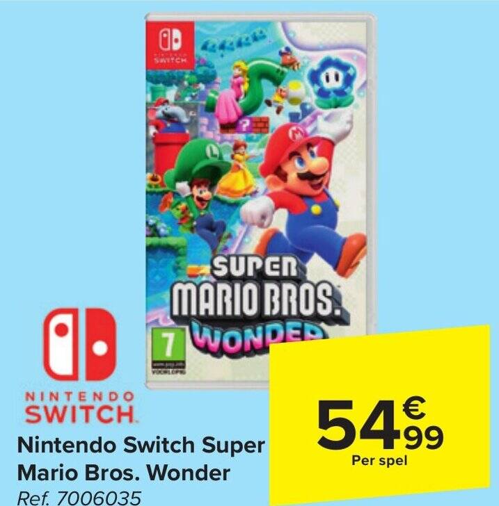 Nintendo Switch Super Mario Bros. Wonder ref. 7006035 promotie bij