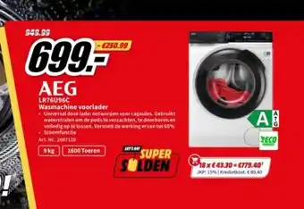 MediaMarkt Lr76u96c wasmachine voorlader aanbieding