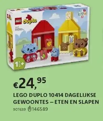 Dreamland Lego duplo 10414 dagelijkse gewoontes – eten en slapen aanbieding
