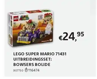 Dreamland Lego super mario 71431 uitbreidingsset: bowsers bolide aanbieding
