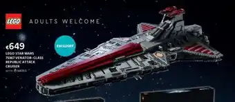 Dreamland Lego star wars 75367 venator-class republic attack cruiser aanbieding