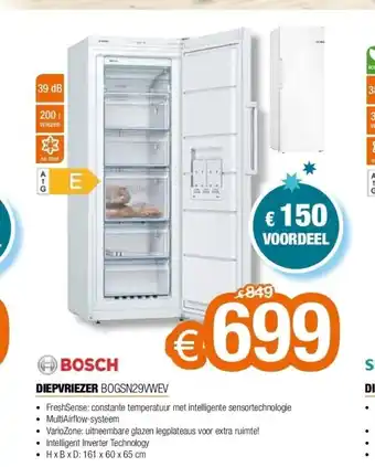 Expert Diepvriezer bogsn29vwev aanbieding