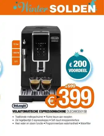Volautomatische espressomachine dlecam35015b