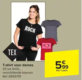 T-shirt voor dames