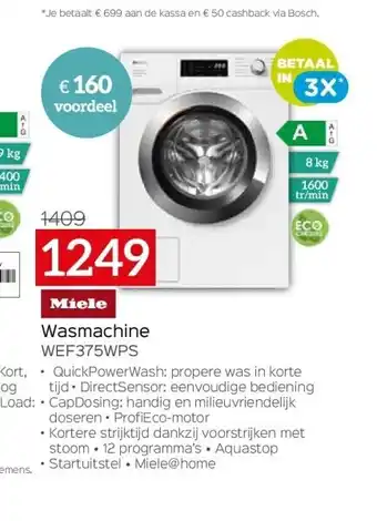 Selexion Wasmachine wef375wps aanbieding