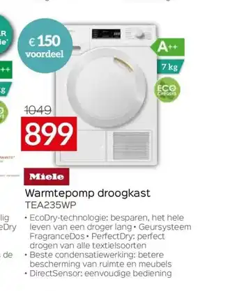 Selexion Warmtepomp droogkast tea235wp aanbieding