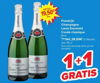 Carrefour Market Frankrijk Champagne Louis Daumont Cuvée classique Brut aanbieding