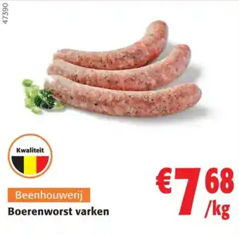 Colruyt Boerenworst varken aanbieding