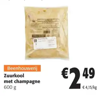 Colruyt Zuurkool met champagne aanbieding